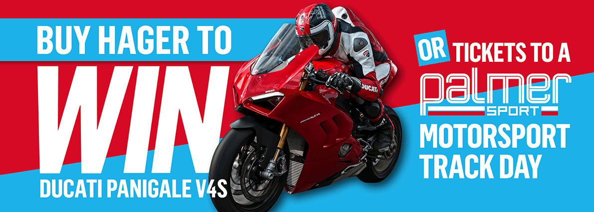 Buy Hager To Win Ducati Panigale V4S Or Tickets To A PalmerSport Motorsport Track Day