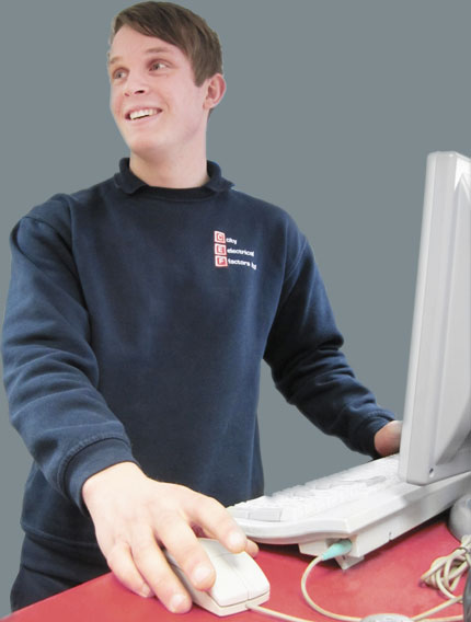 branch employee serving customer