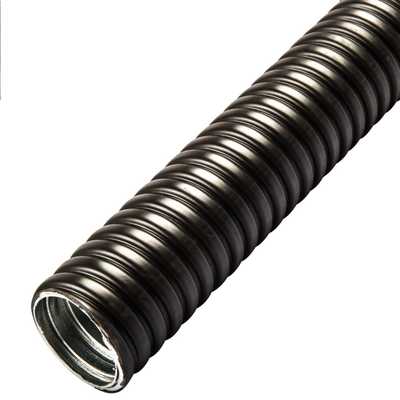 Adaptaflex SP Range 50mm PVC Covered Steel Flexible Conduit Black (10m ...