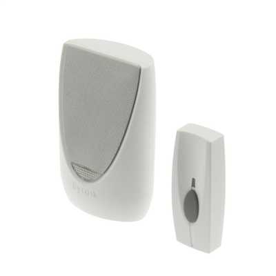Byron Wirefree Portable Door Chime Kit With Flashing Light By201f