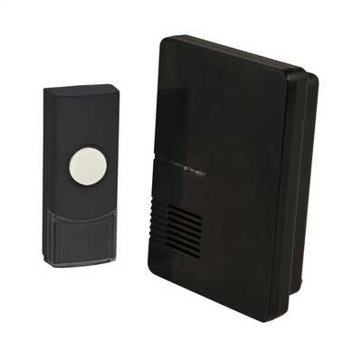 F4p 100m Wireless Door Chime And Bell Push 36 Melodies Black F4p