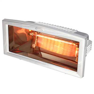 Levante 1 2kw Infrared Quartz Patio Heater White Levq12 Wh Cef 1 2kw Infrared Quartz Patio Heater