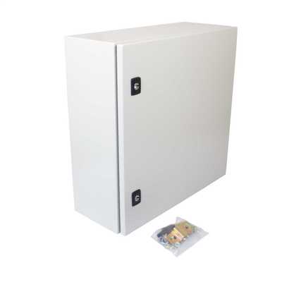 MCG 500mm x 500mm x 200mm Steel Enclosure with Mounting Plate IP65 ...