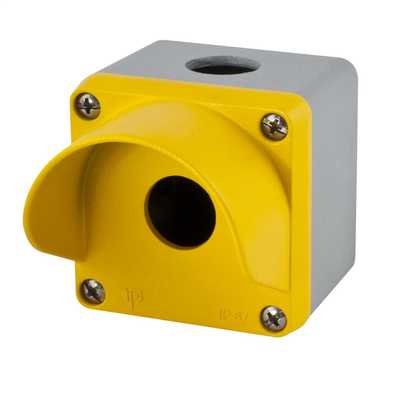 MCG 1 Way Die Cast Empty Pushbutton Station Yellow / Grey IP65 (PF1S PS ...