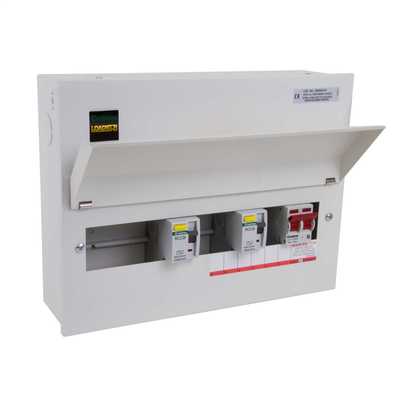 Crabtree Loadstar 10 Way Flexible Dual 80A RCD High Integrity Metal ...