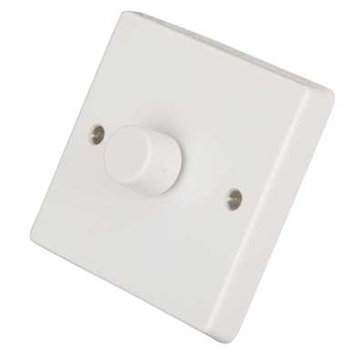 100W 1 Gang 2 Way LED Dimmer Switch White | CEF