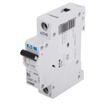 Eaton 6A Single Pole 6kA B Curve MCB (EAD06B) | CEF