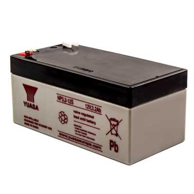 Yuasa 3.2Ah 12V Sealed Lead Acid Battery (NP3.2-12) | CEF