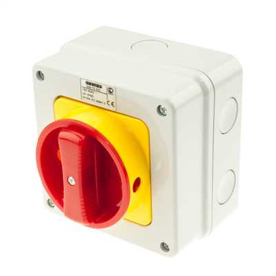 Gewiss 16A 3 Pole 415V Rotary Isolator Switch IP65 (GW70432) | CEF