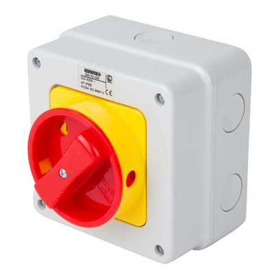 32A 4 Pole 415V Rotary Isolator Switch IP65 | City Electrical Factors