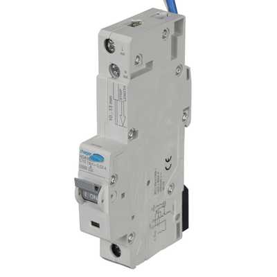 Hager 10a Single Pole 1 Module C Curve 10ka 30ma Type A Rcbo Ada160u Cef