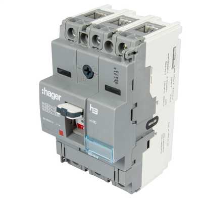 Hager 40A Triple Pole 18kA MCCB (HDA040U) | CEF