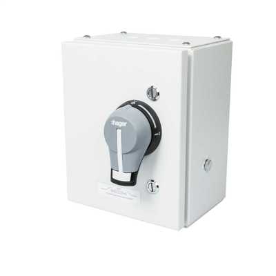 Hager 32A TP+N Metal Fused Switch (JFB303U) | CEF