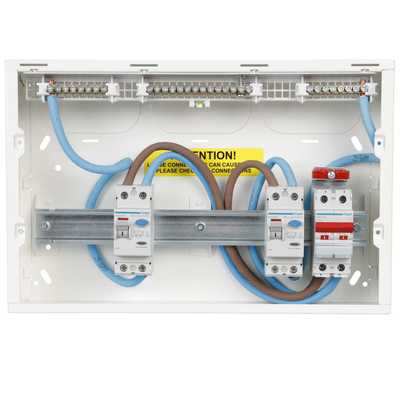 Hager 10 Way Dual 100A RCD Configurable Metal Clad Consumer Unit ...