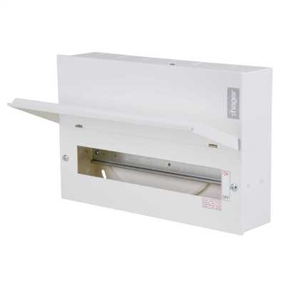 Hager Steel Enclosure 4 Module Din Rail