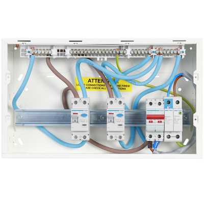 Hager 10 Way Dual RCD Configurable High Integrity Metal Clad Consumer ...