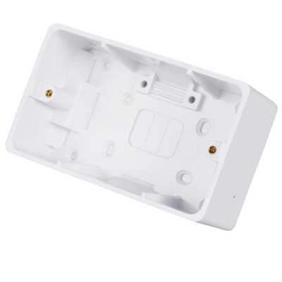 Hager Sollysta 2 Gang 46mm Pattress Back Box White (WMPB2/46) | CEF