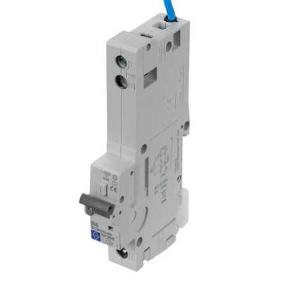 Lewden 6A Single Pole 1 Module B Curve 10kA 30mA Type AC RCBO (RCBO10 ...