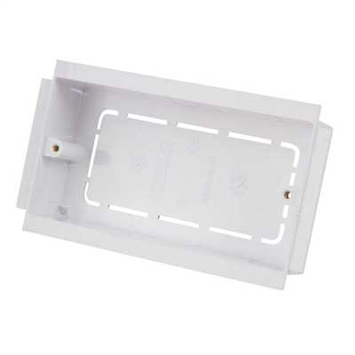 Marco 35mm 2 Gang Socket Box for Bench Trunking White (Sold in 1's ...