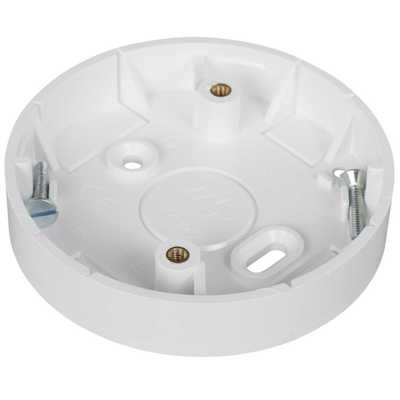 Marshall Tufflex Mini Trunking Ceiling Rose Adaptor White Sold In