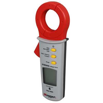 Megger DCM305E 100A True RMS Digital Earth Leakage Clamp Meter (DCM305E ...