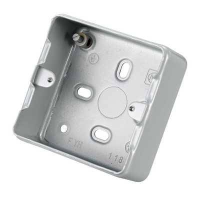 MK Grid Plus 1 Gang Surface Metal Back Box (K8821ALM) | CEF