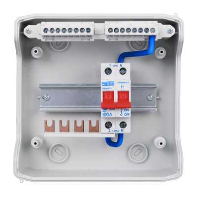 Proteus 4 Way 100a Isolator Incomer Ip65 Insulated Consumer Unit Yx4ip Cef