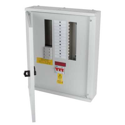 Proteus 7 Way TP+N Distribution Board with 125A Incomer and Type 2 SPD ...