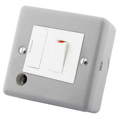 M2 13A DP Switched Fused Spur with Flex Outlet Metal Clad (M213SSU/FM ...