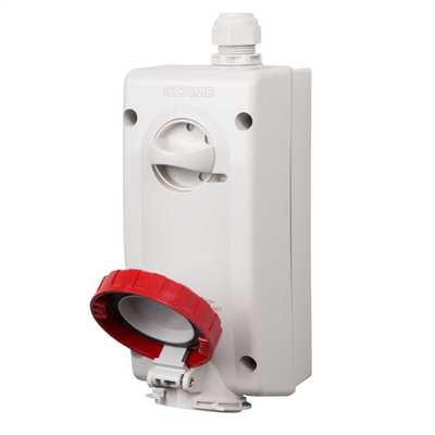 Scame ADVANCE 2 16A 3P+N+E 415V Interlocked Socket IP67 (561.1687) | CEF