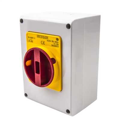 40 Amp 3 Pole Rotary Isolator Switch IP65 | City Electrical Factors