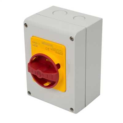 Scame 20A 4 Pole Rotary Isolator Switch IP65 (590.EM2015) | CEF