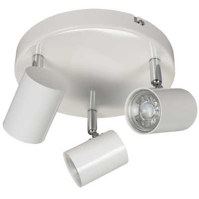 Searchlight Rollo Led 3 Light Round Spot White 3173wh Cef