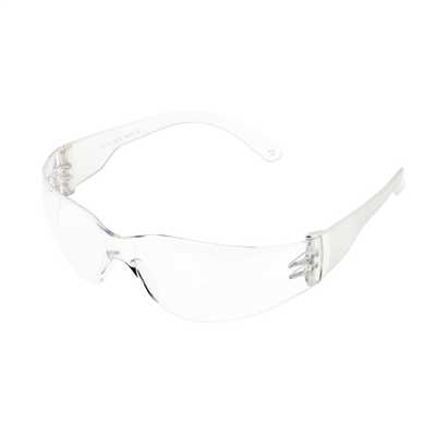Silverline 140893 Clear Wraparound Safety Glasses Safety UV Impact Resistant