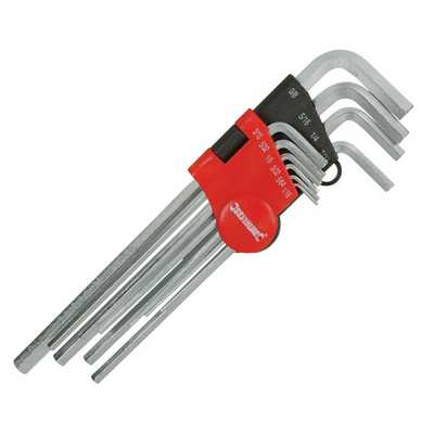 3//8/" Silverline 589679 Expert Hex Key Imperial Set 10pc 1//16/"