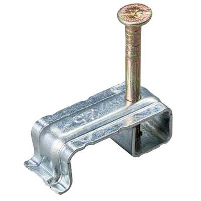 Schneider Electric Tower t/&e Twin /& Earth Câble Clips Plat Gris 2.5 mm x 100