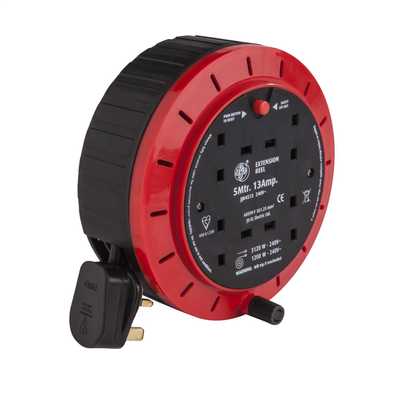 Thorsman 13A 5M 230V 4 Gang Cassette Extension Reel (JJR4513) | CEF