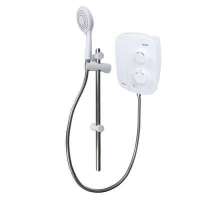 Triton Silent Running Thermostatic Power Shower White Tas00sr Cef