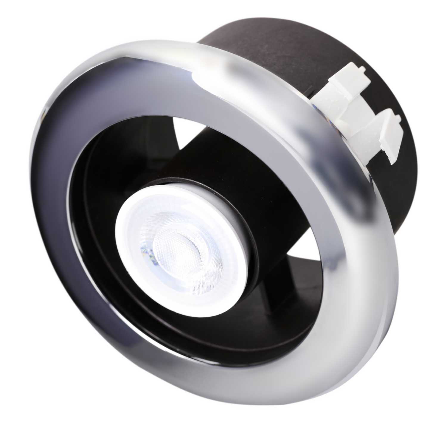 Addvent 100mm 4" InDuct LED Showerlight Fan with Timer (AVX100LEDCW) CEF