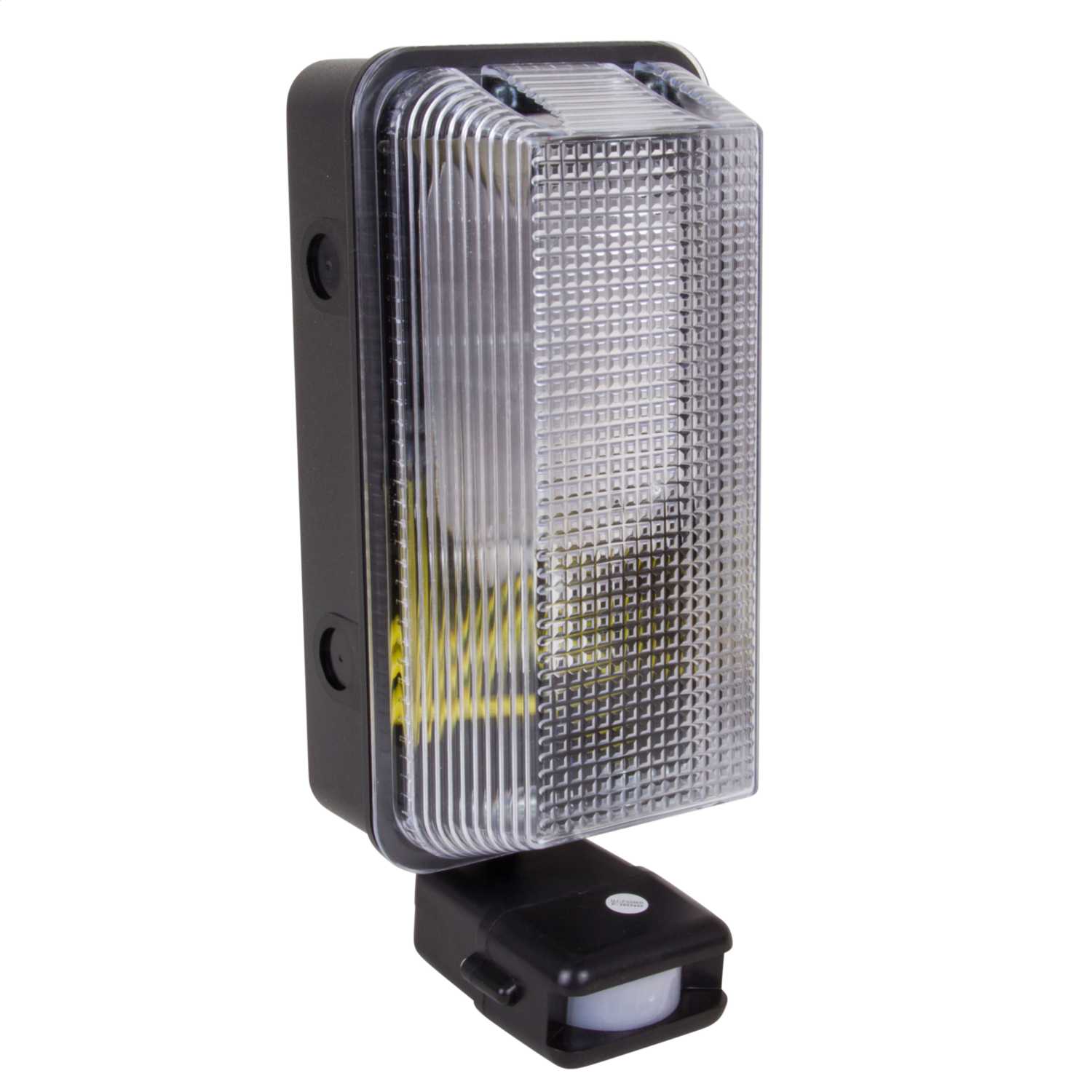 ASD Anti Vandal BC Rectangular Polycarbonate Bulkhead Black with PIR