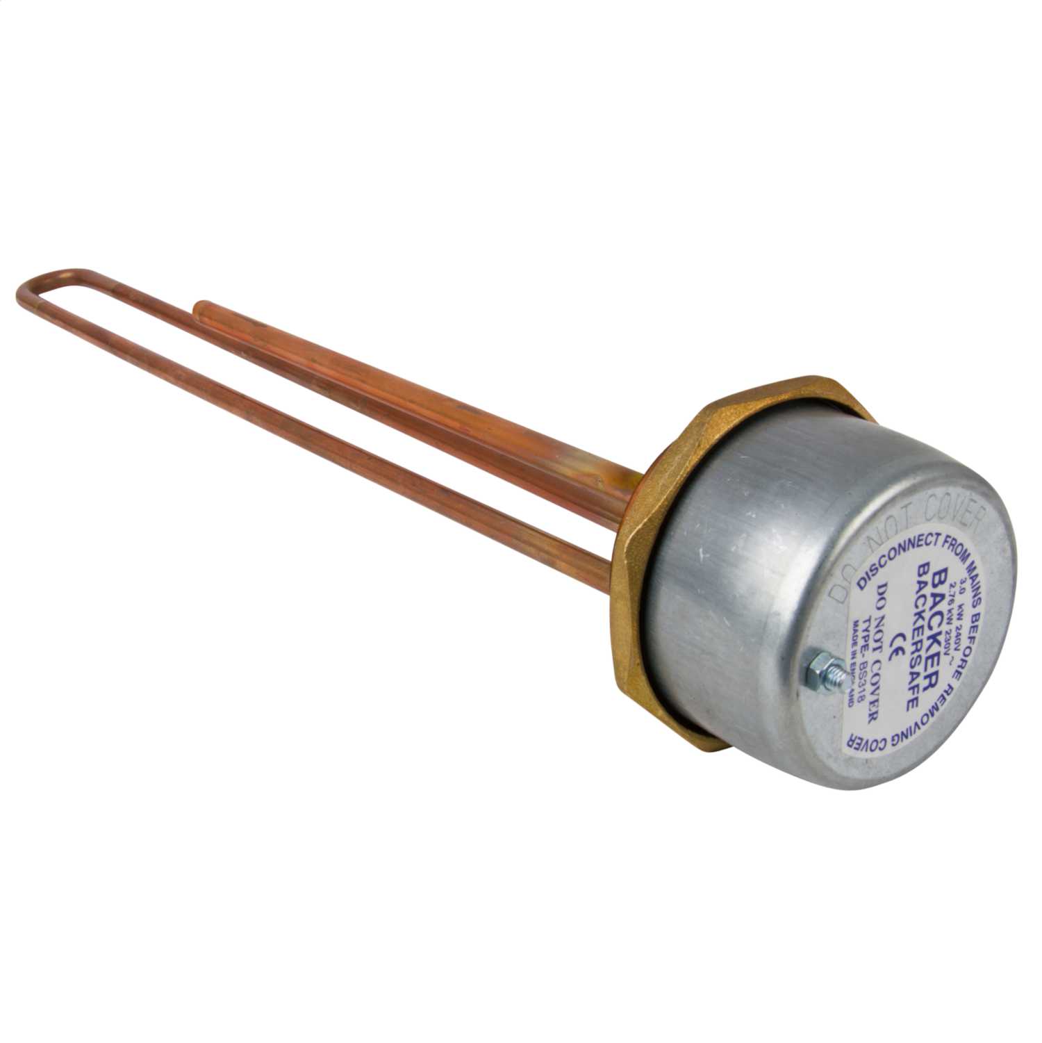 Backer 18" Copper Immersion Heater with Thermostat (PACK 318/15TM) CEF