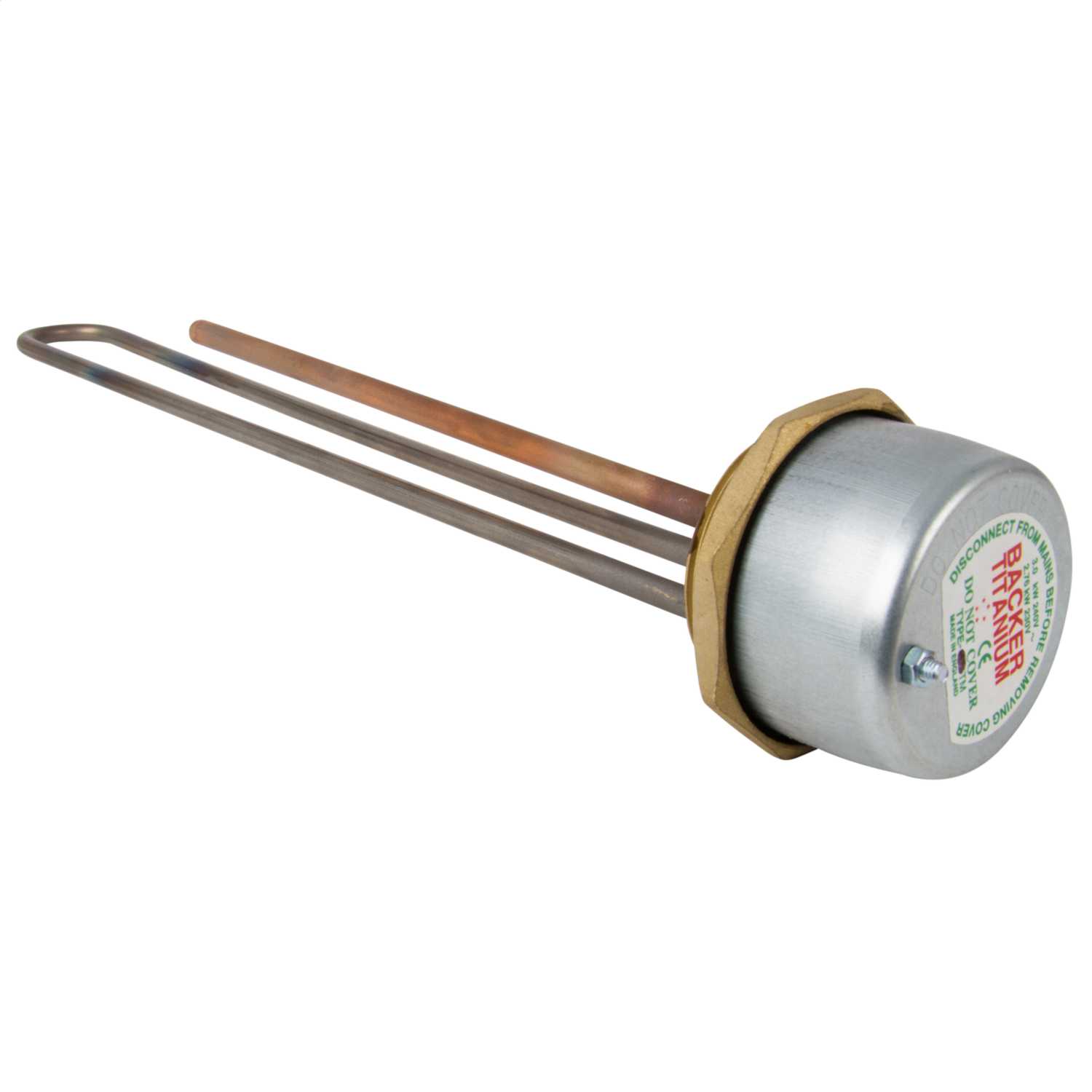 Backer 18" Titanium Immersion Heater with Thermostat (PACK 318T/15TC) CEF