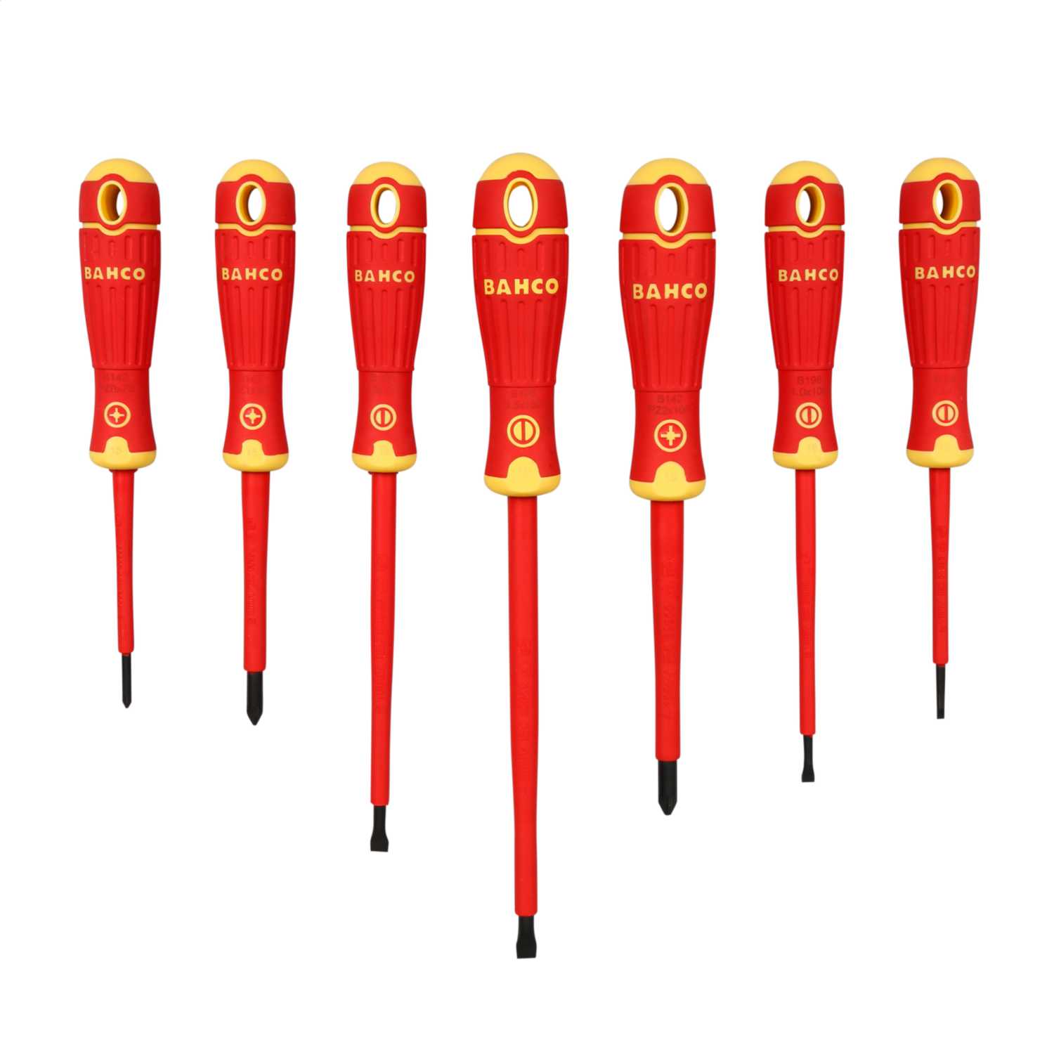 Bahco 7 Piece 1000V VDE Insulated Screwdriver Set (B220.017) CEF