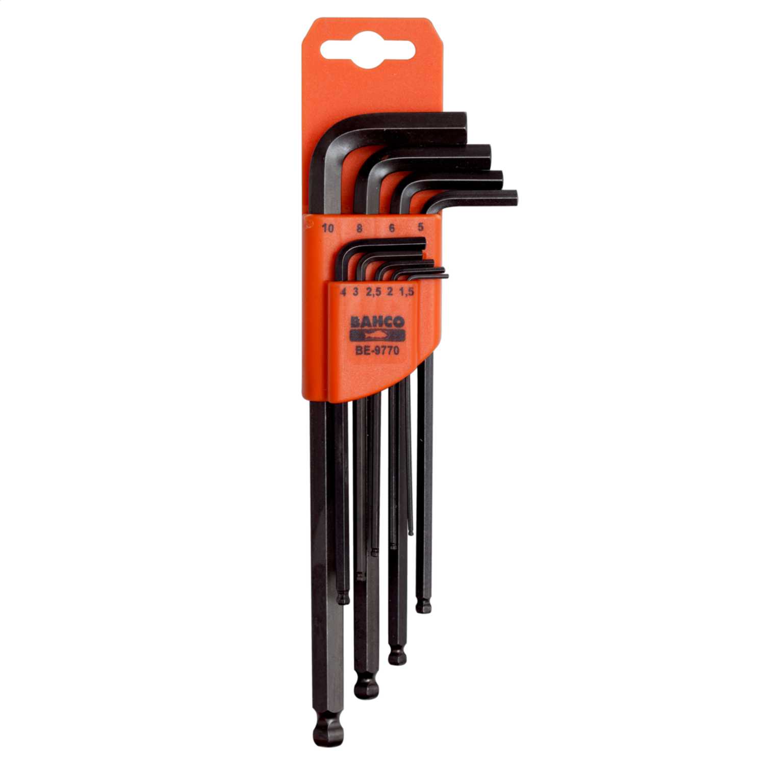 Bahco 9 Piece Ball End Metric Hex Key Set (BE9770) CEF