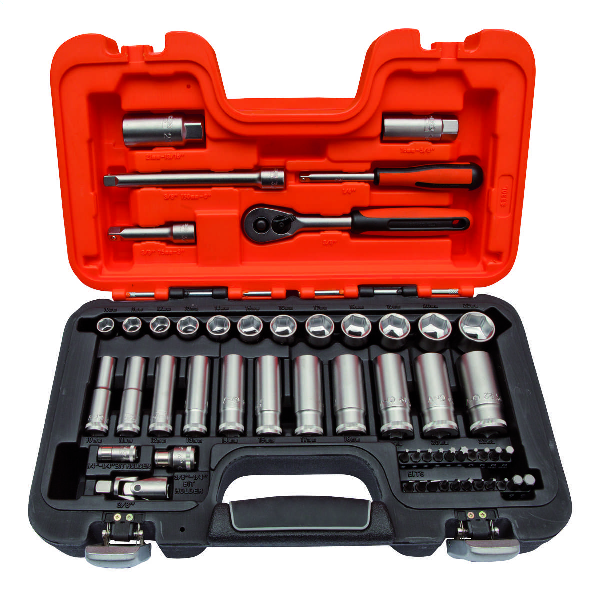 Bahco 1/4'' and 3/8'' Socket Set (53 Piece) (S330L) CEF