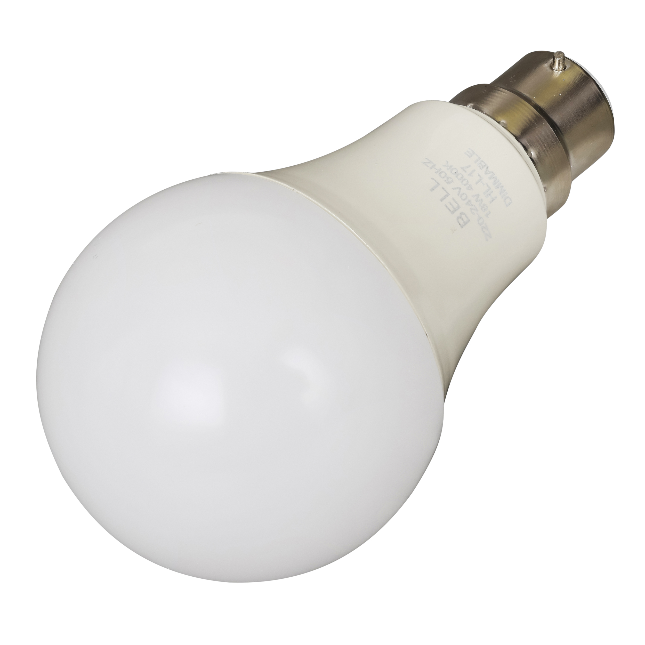 Bell 18W BC LED Dimmable GLS Lamp Opal 4000K (05635) | CEF