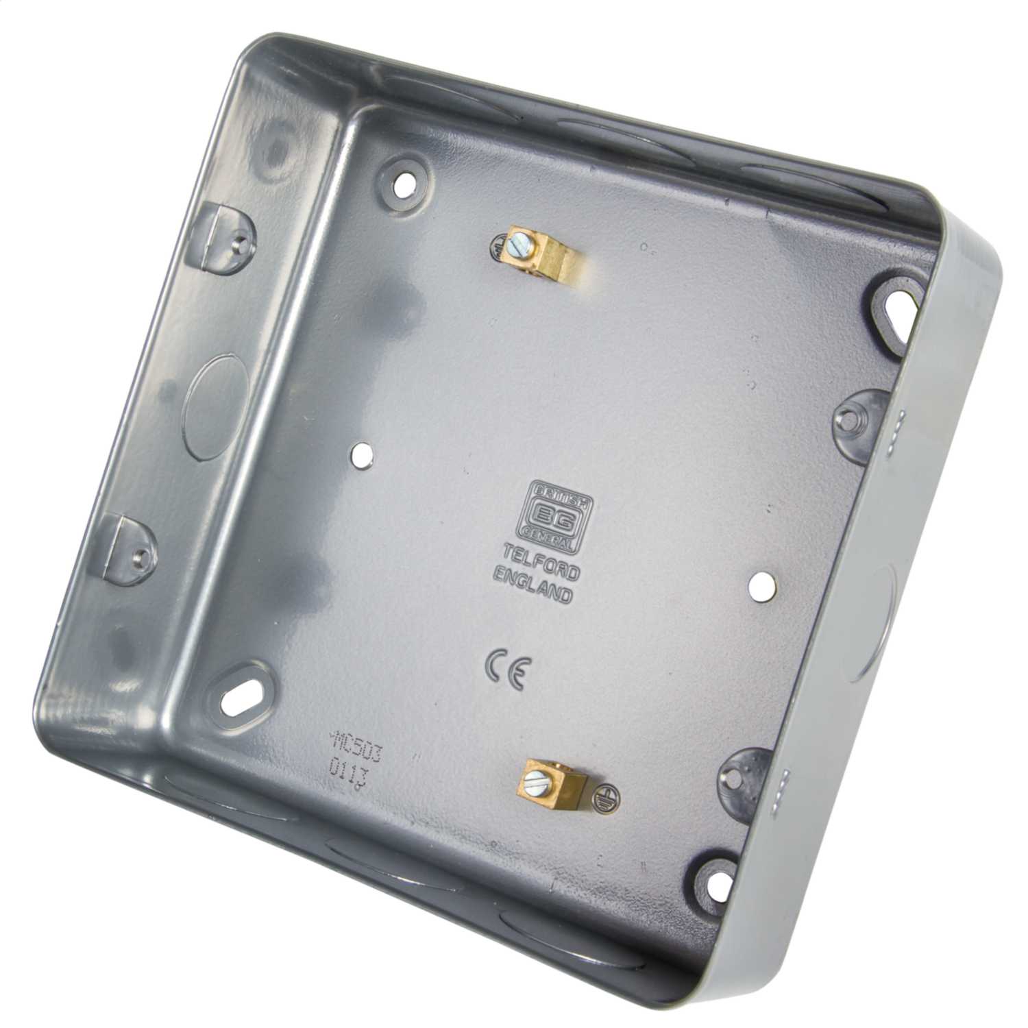 BG 6 and 8 Gang Surface Metal Back Box with Knockouts (MC503) CEF