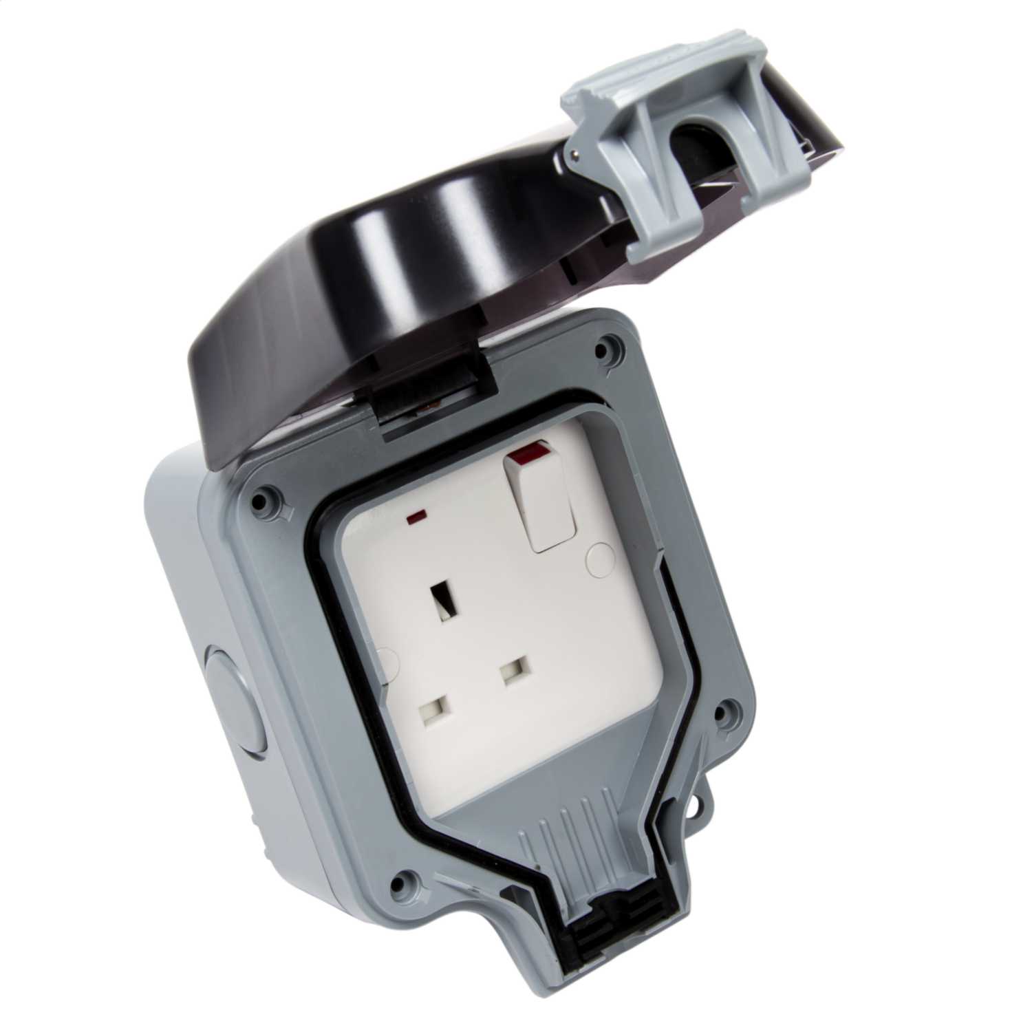 BG 13A DP 1 Gang Single Switched Socket Weatherproof IP66 (WP21) | CEF