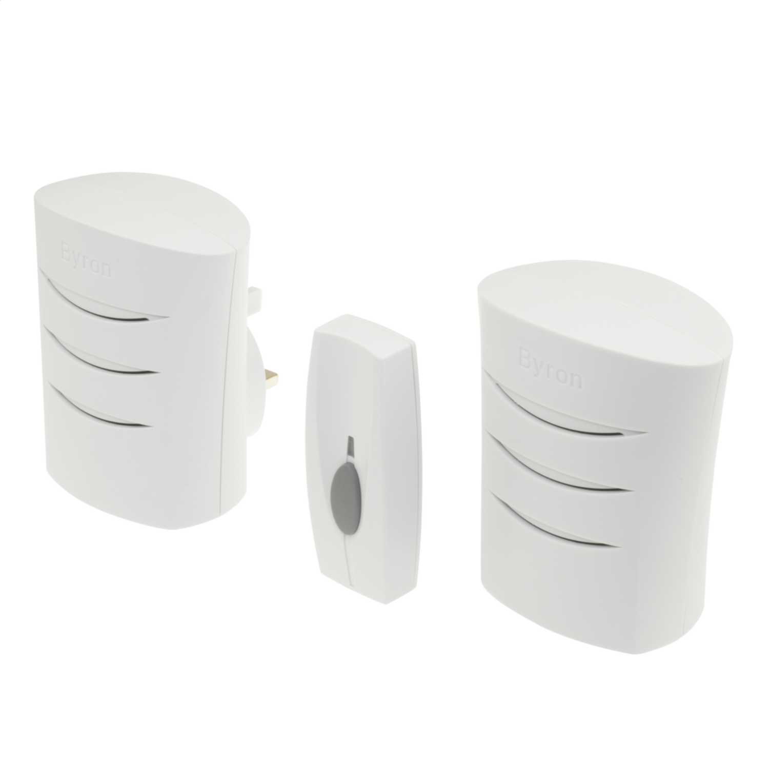Byron 60m Wirefree Portable and Plug In Door Chime Kit (BY112) CEF