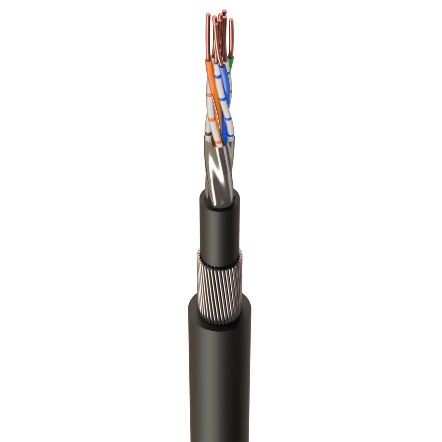 CAT5E UTP SWA LSZH Cable Black (Cut Length Sold By The Mtr) ( CAT5ESWA ) CEF